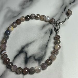 Banded Agate Neutral Bracelet